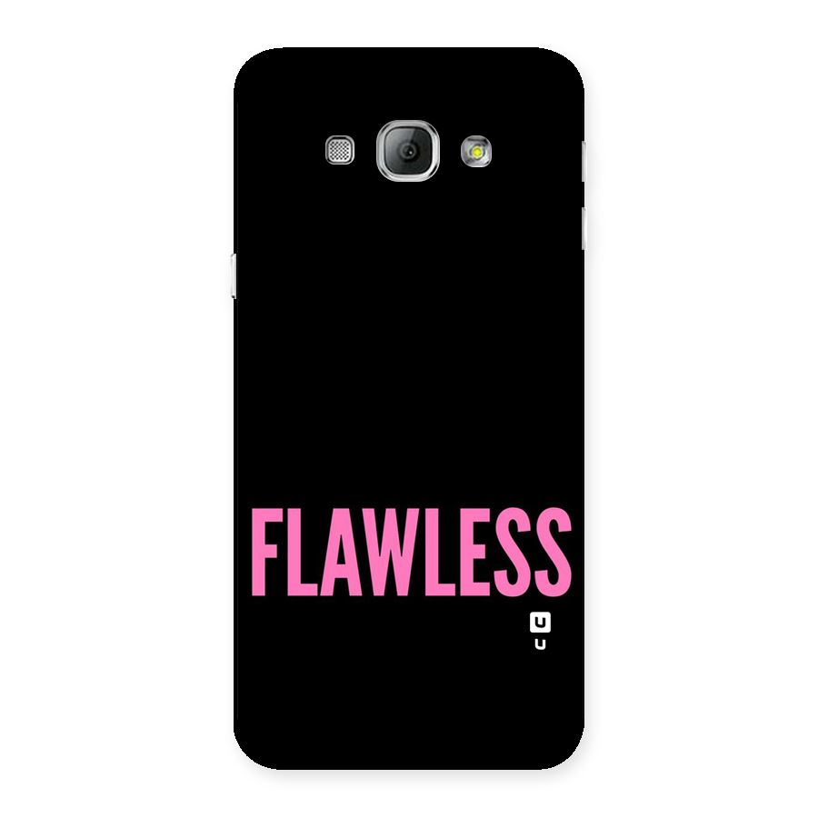 Flawless Pink Design Back Case for Galaxy A8