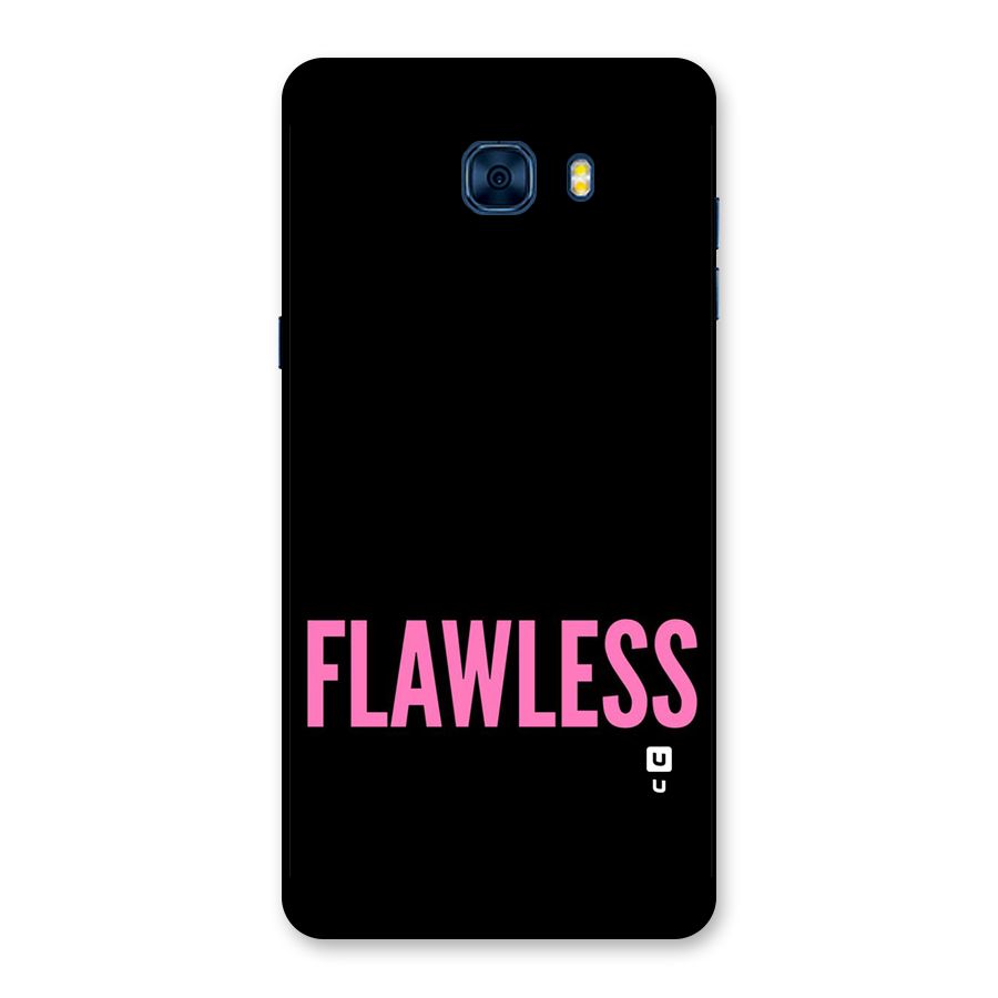 Flawless Pink Design Back Case for Galaxy C7 Pro
