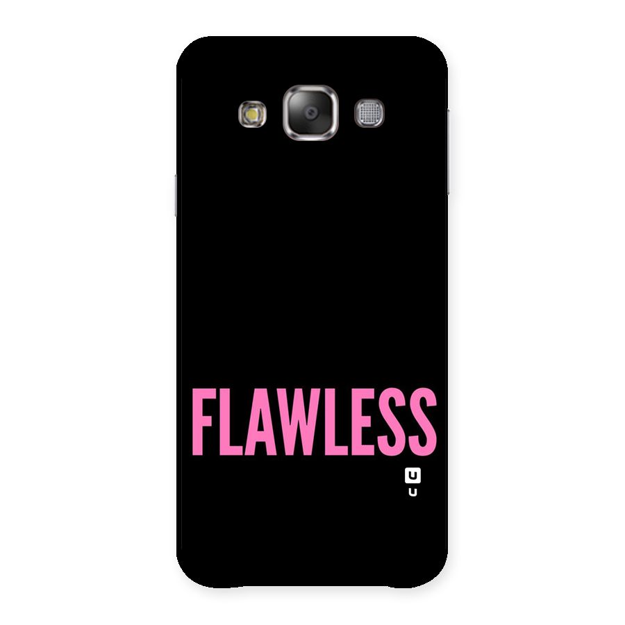 Flawless Pink Design Back Case for Galaxy E7