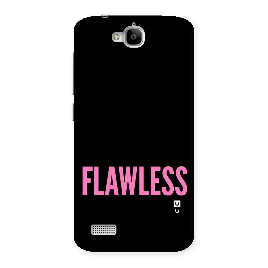 Flawless Pink Design Back Case for Honor Holly