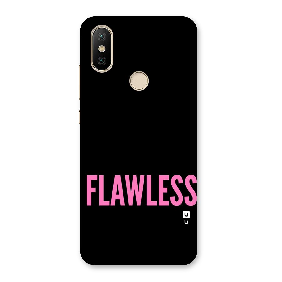 Flawless Pink Design Back Case for Mi A2