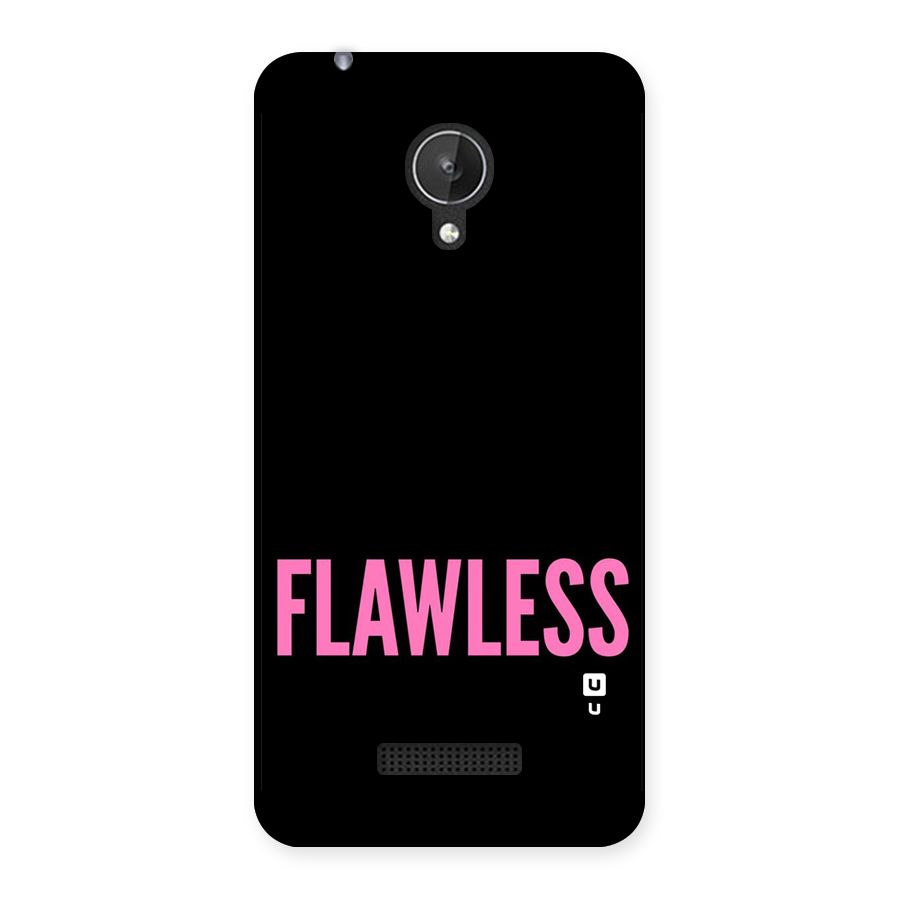 Flawless Pink Design Back Case for Micromax Canvas Spark Q380
