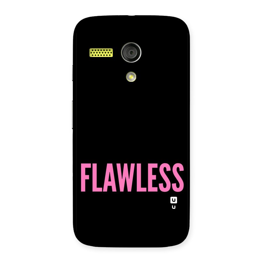 Flawless Pink Design Back Case for Moto G