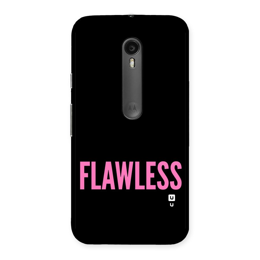 Flawless Pink Design Back Case for Moto G3