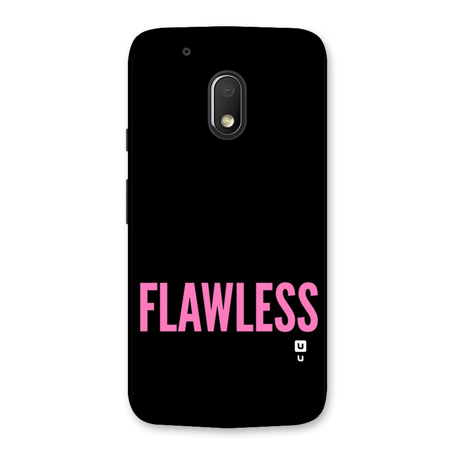 Flawless Pink Design Back Case for Moto G4 Play