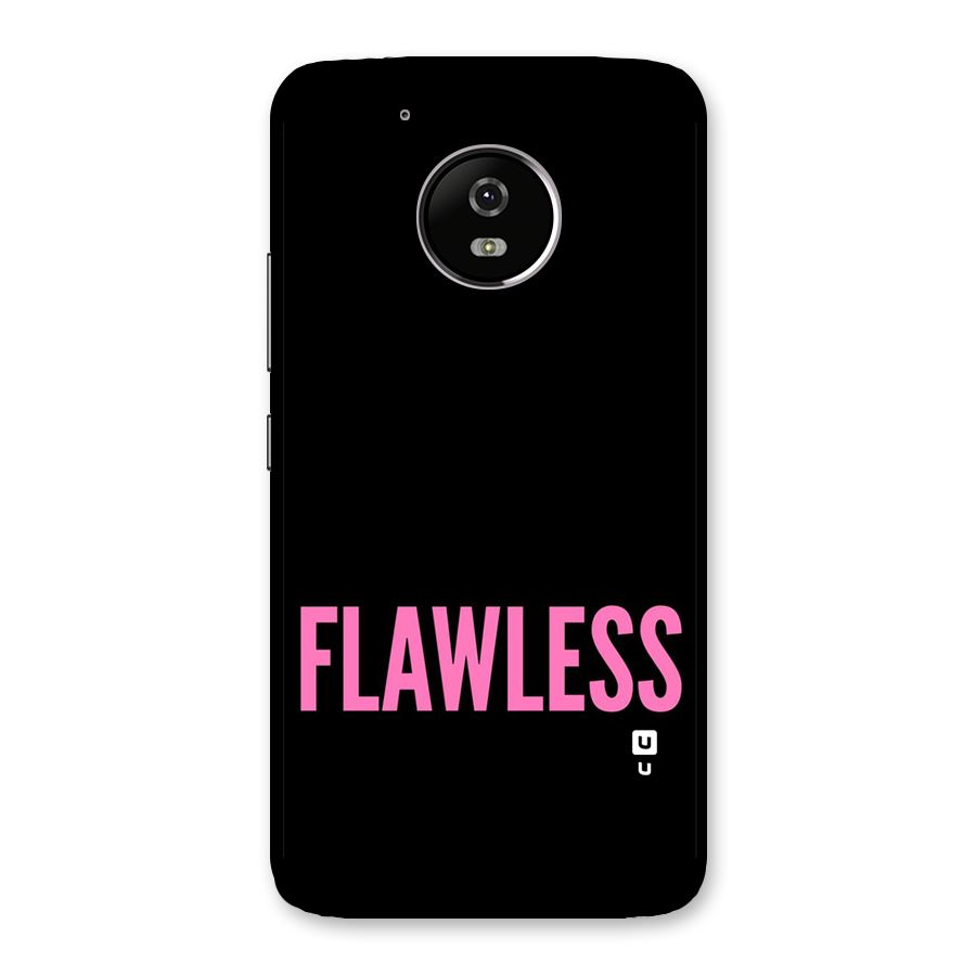 Flawless Pink Design Back Case for Moto G5