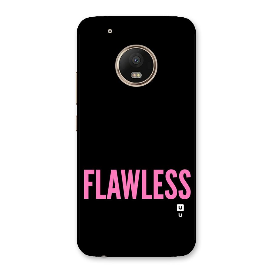 Flawless Pink Design Back Case for Moto G5 Plus