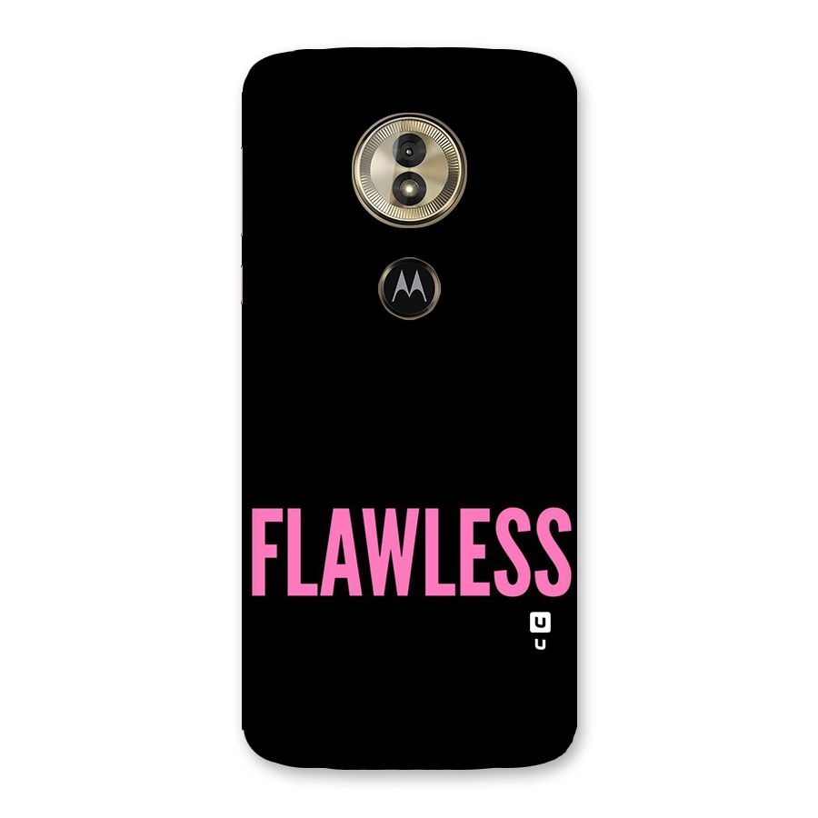 Flawless Pink Design Back Case for Moto G6 Play