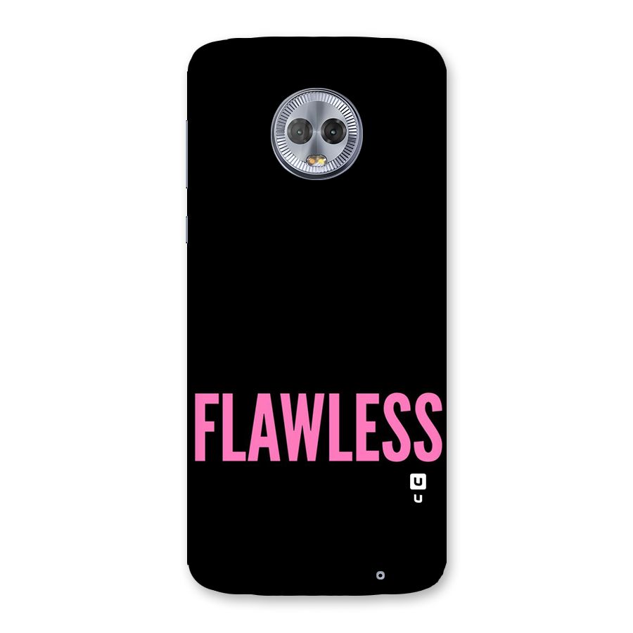 Flawless Pink Design Back Case for Moto G6 Plus