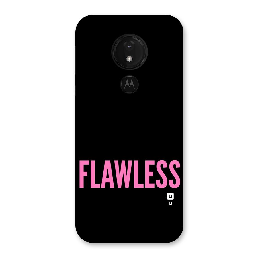 Flawless Pink Design Back Case for Moto G7 Power