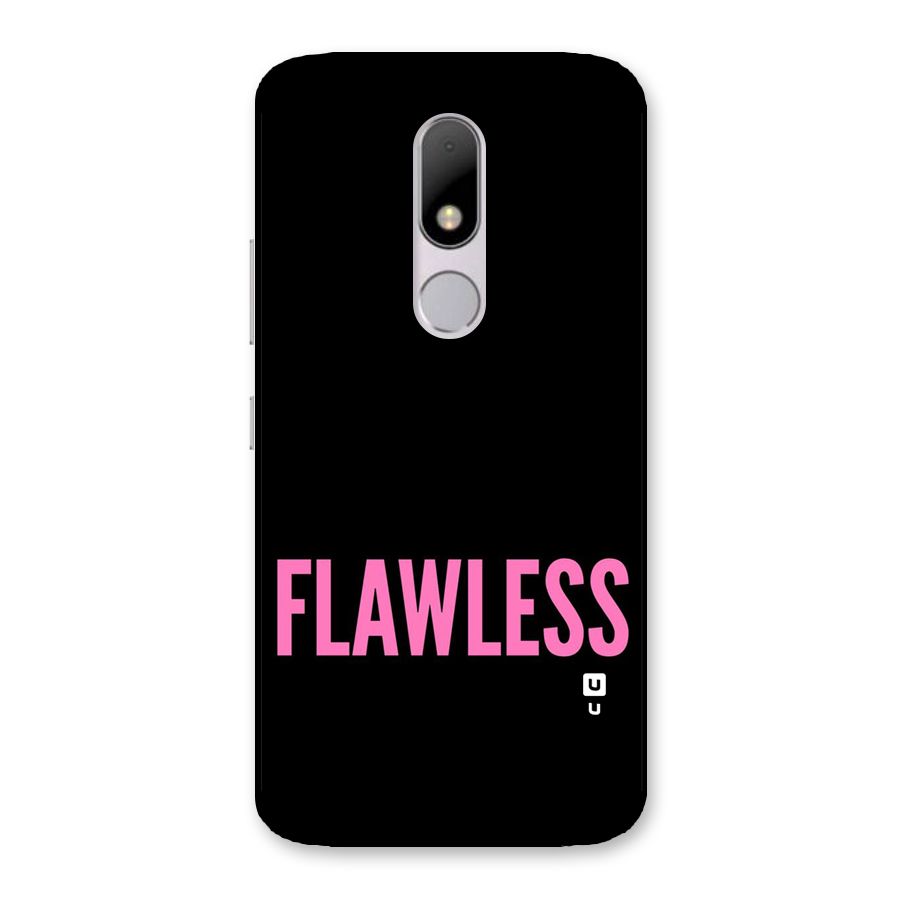 Flawless Pink Design Back Case for Moto M