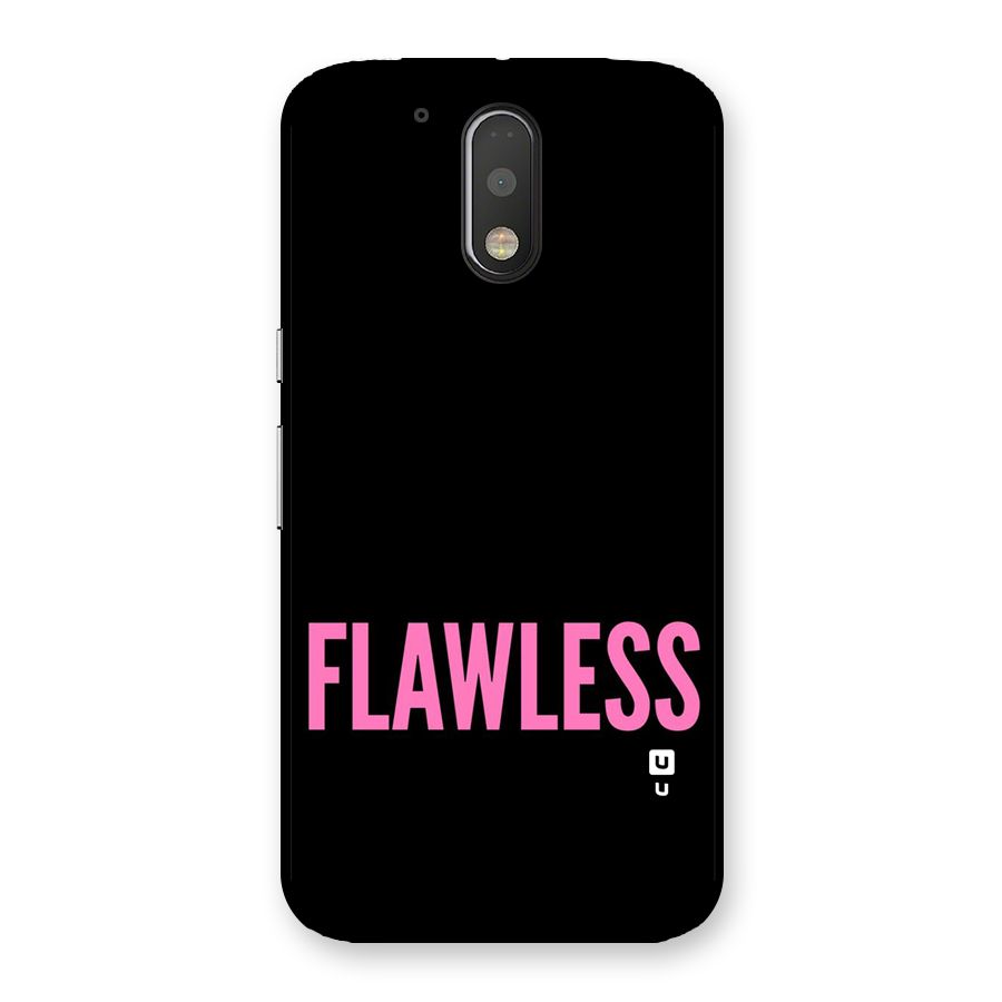 Flawless Pink Design Back Case for Motorola Moto G4 Plus