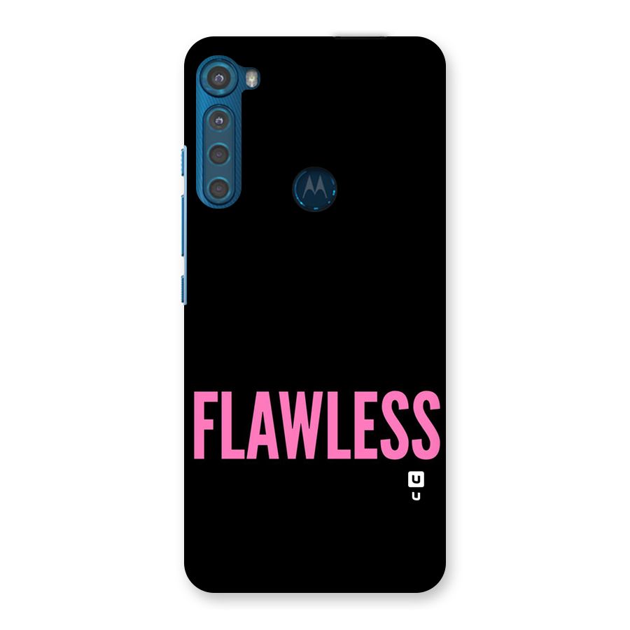 Flawless Pink Design Back Case for Motorola One Fusion Plus