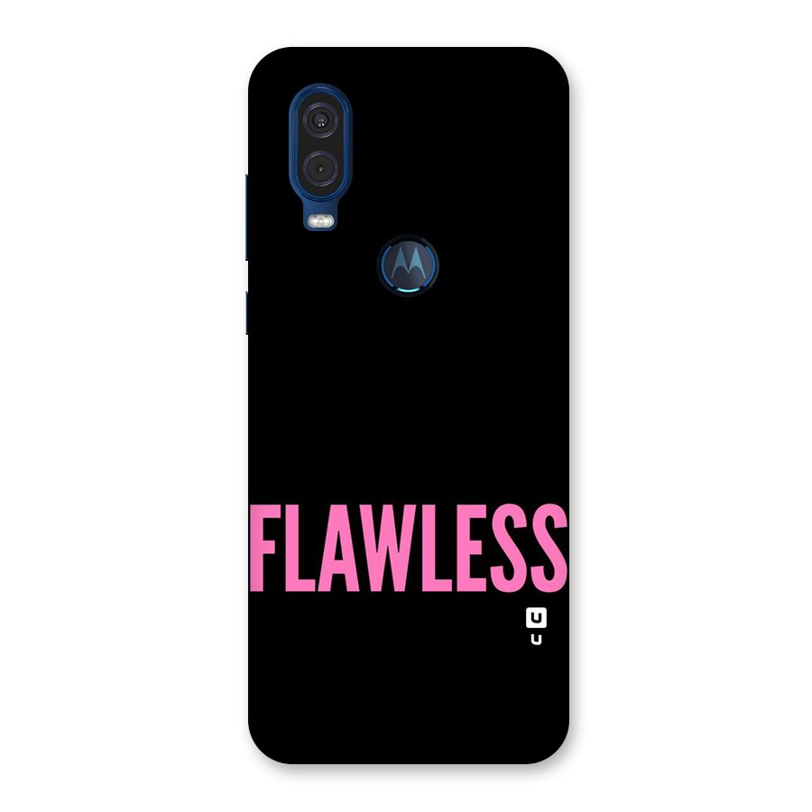 Flawless Pink Design Back Case for Motorola One Vision
