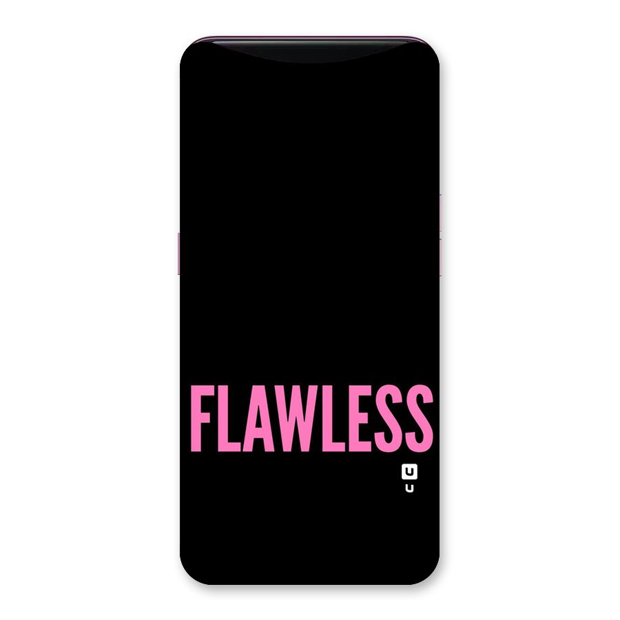 Flawless Pink Design Back Case for Oppo Find X
