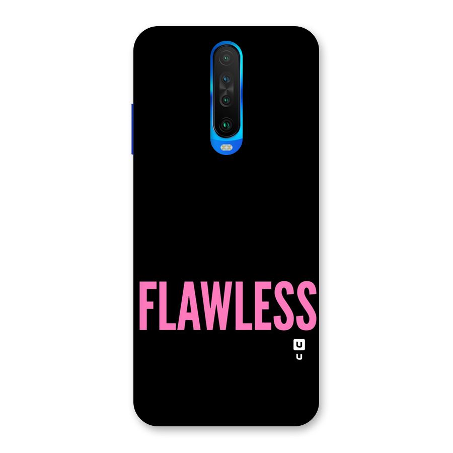 Flawless Pink Design Back Case for Poco X2