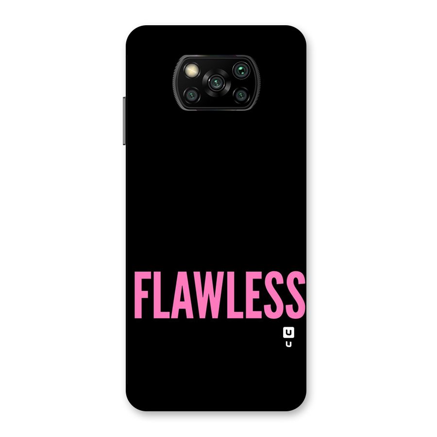Flawless Pink Design Back Case for Poco X3