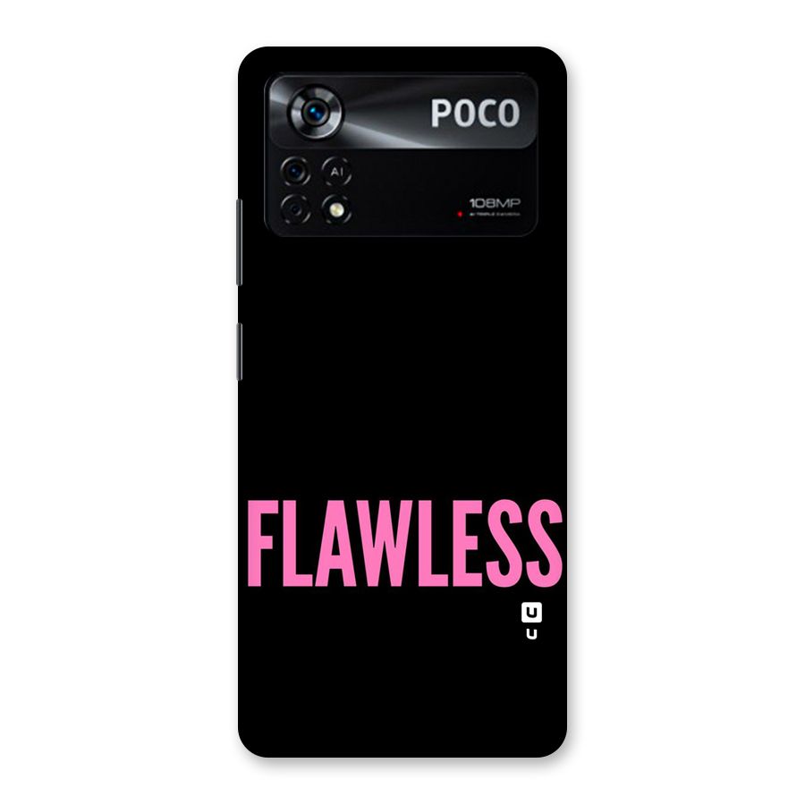 Flawless Pink Design Back Case for Poco X4 Pro 5G