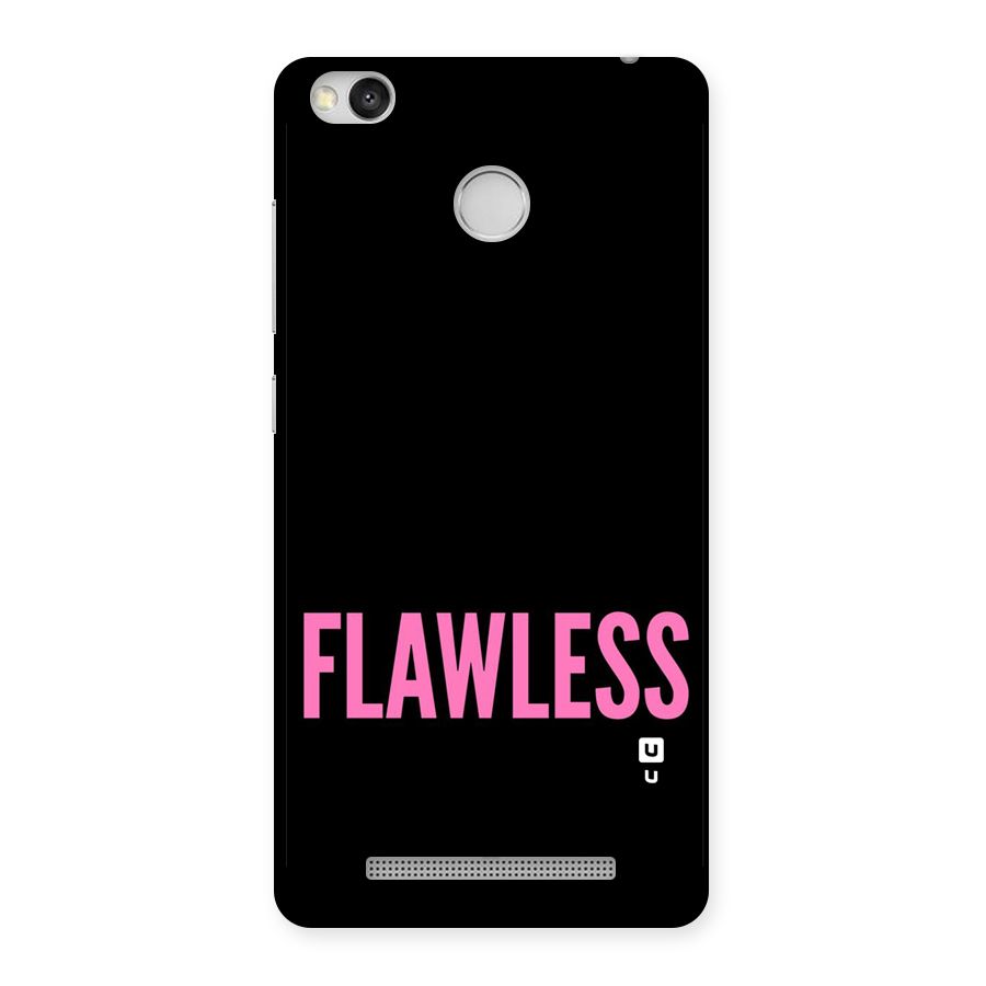 Flawless Pink Design Back Case for Redmi 3S Prime