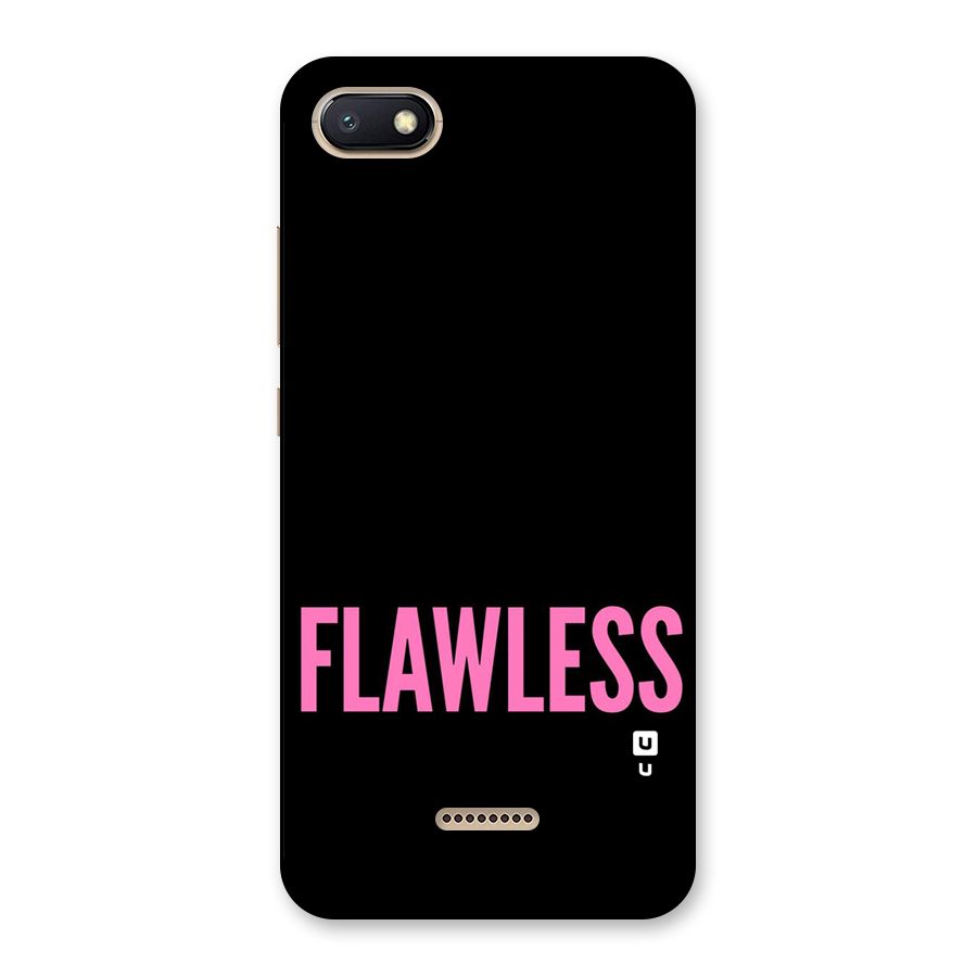 Flawless Pink Design Back Case for Redmi 6A
