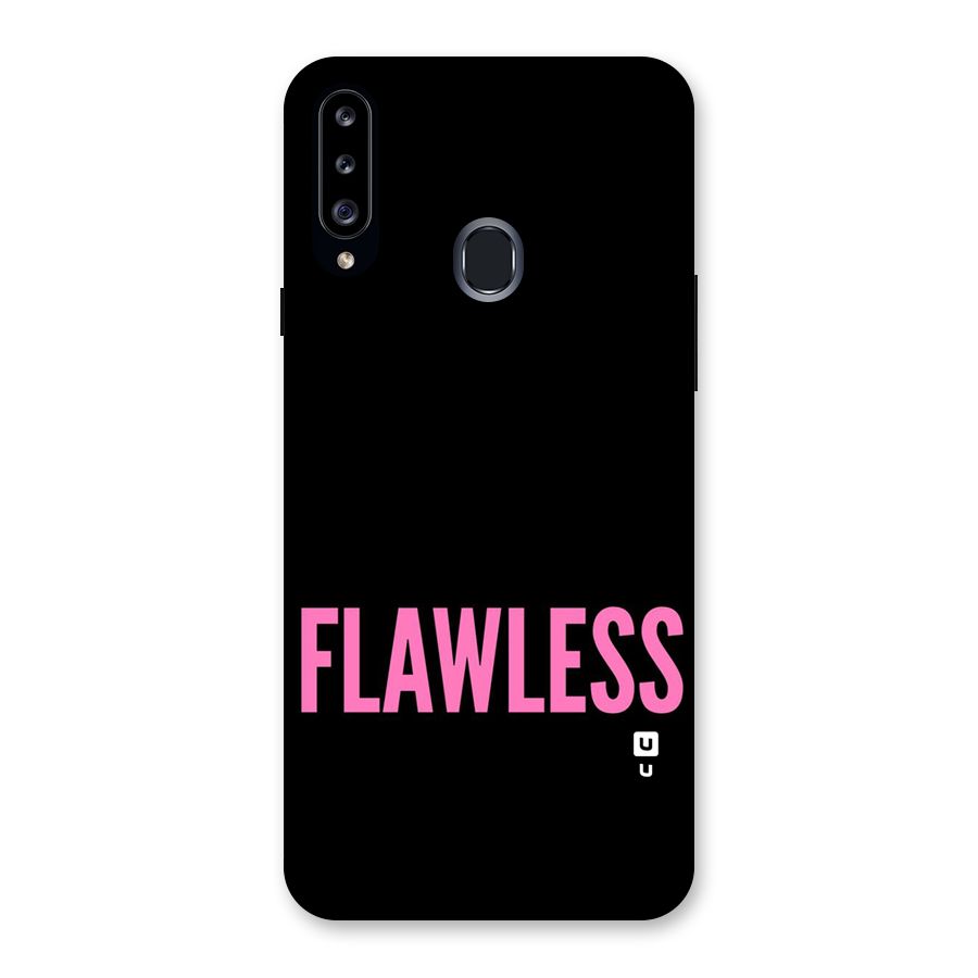Flawless Pink Design Back Case for Samsung Galaxy A20s