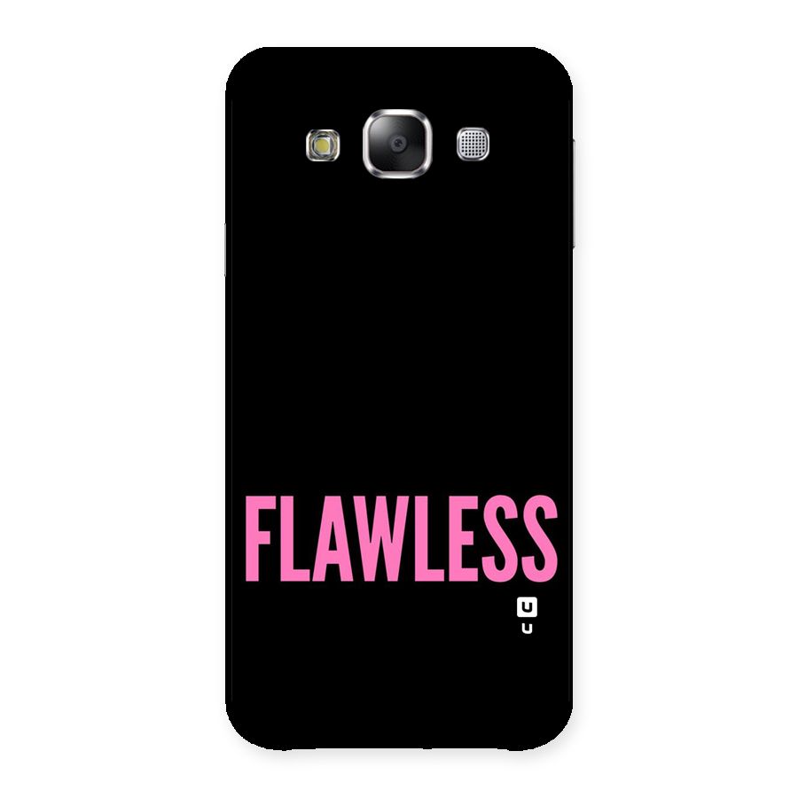 Flawless Pink Design Back Case for Samsung Galaxy E5