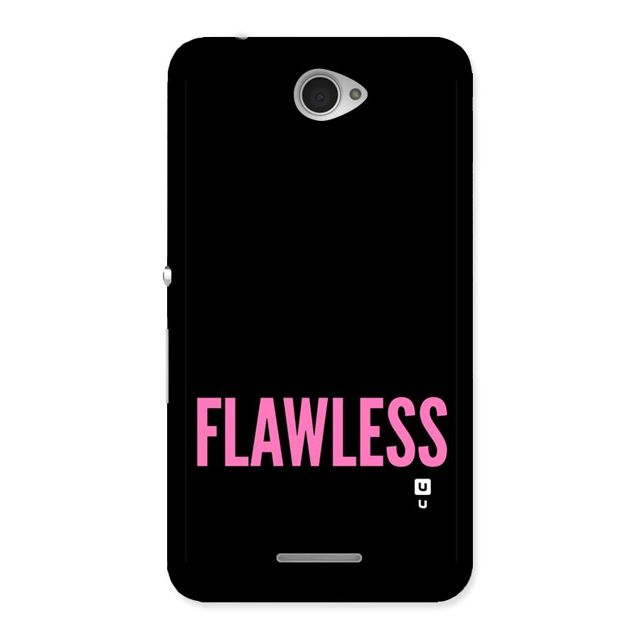 Flawless Pink Design Back Case for Sony Xperia E4