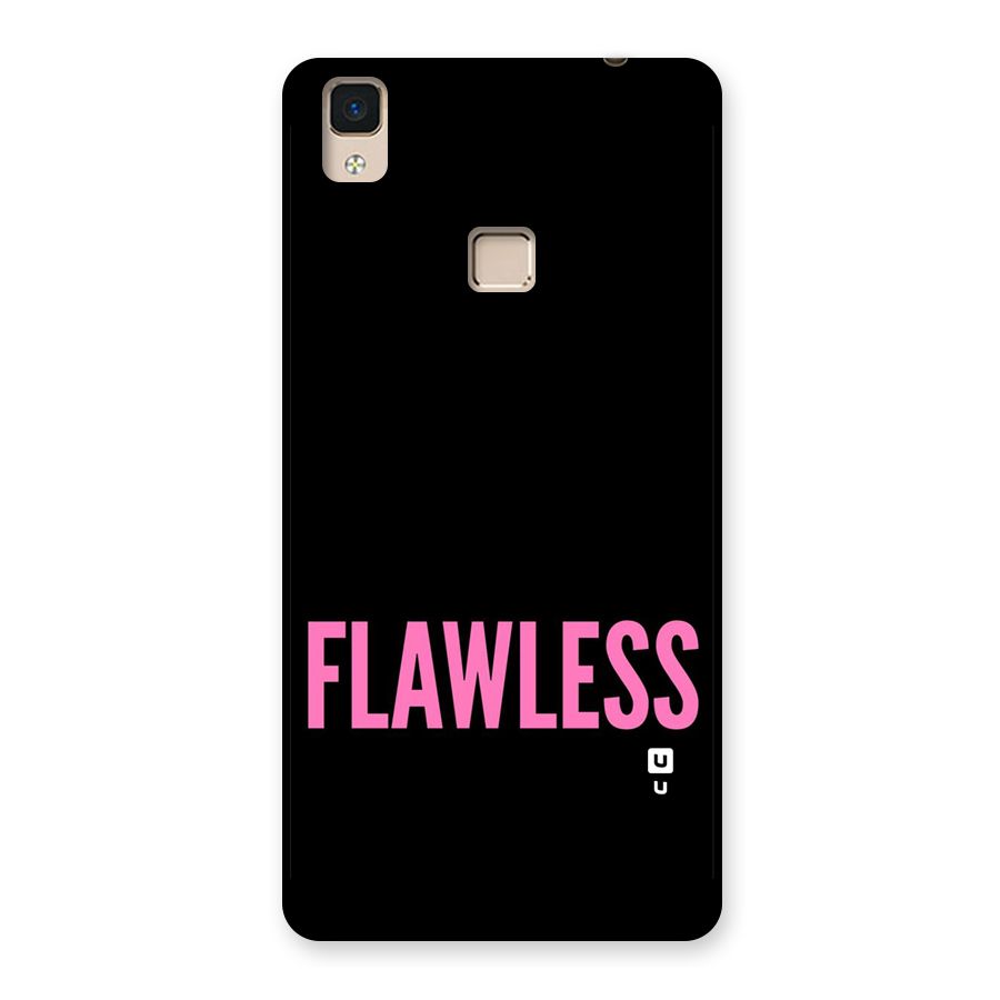 Flawless Pink Design Back Case for V3 Max