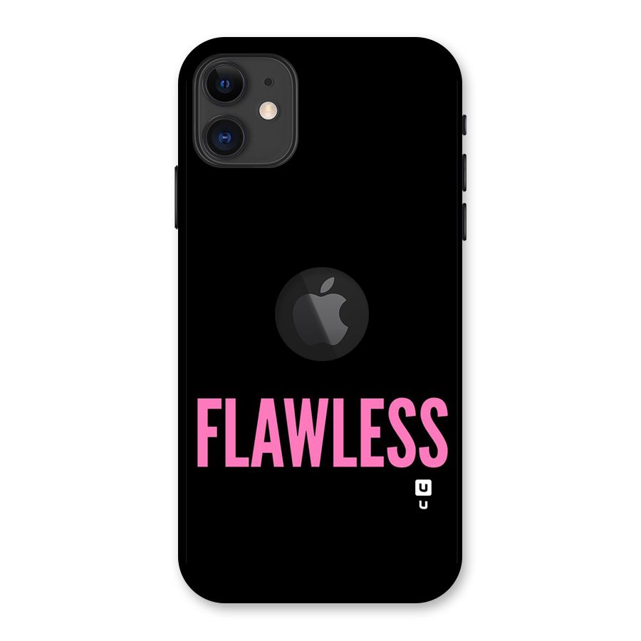 Flawless Pink Design Back Case for iPhone 11 Logo Cut