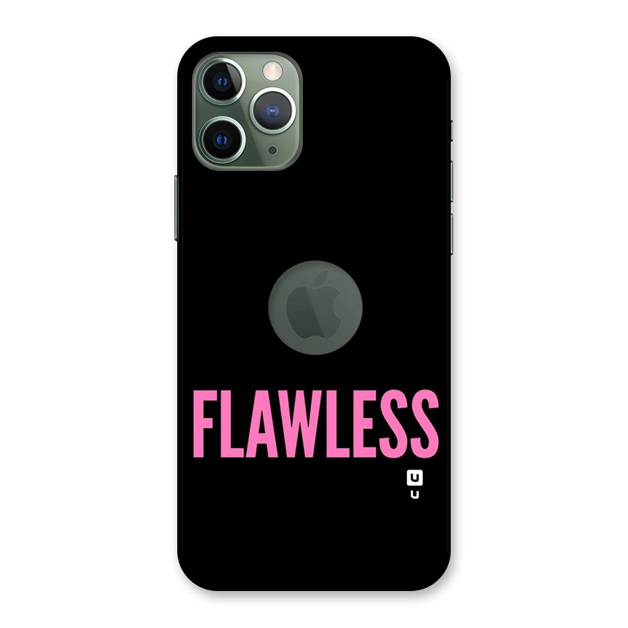Flawless Pink Design Back Case for iPhone 11 Pro Logo  Cut