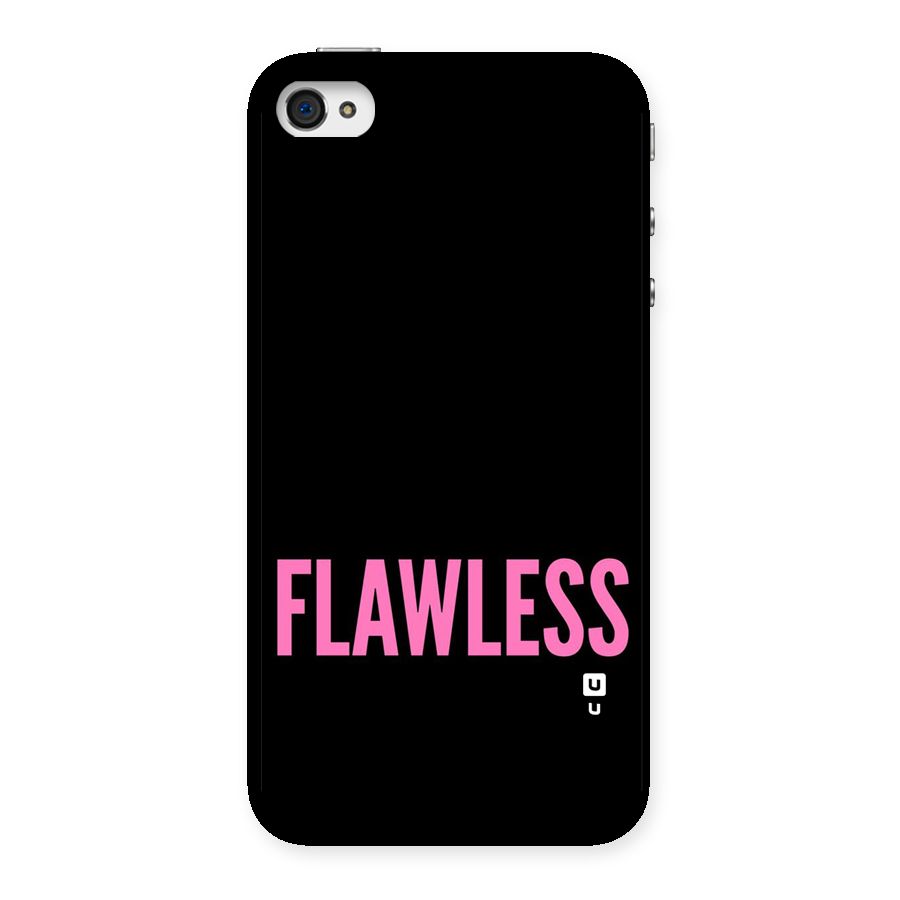 Flawless Pink Design Back Case for iPhone 4 4s