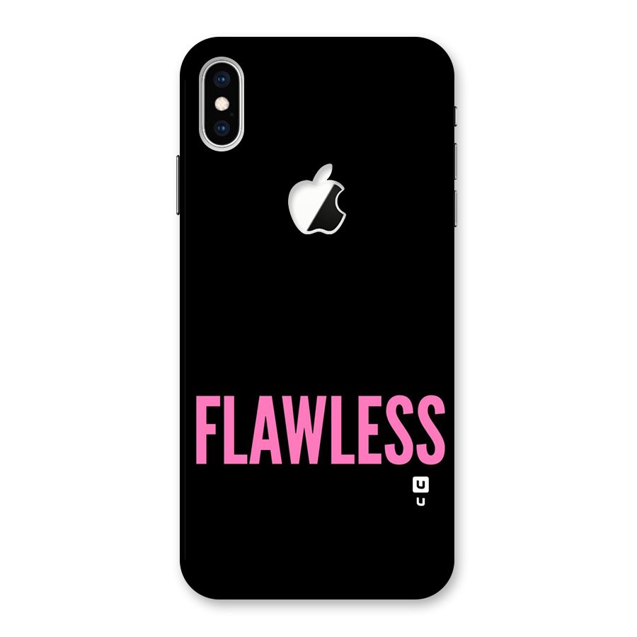 Flawless Pink Design Back Case for iPhone XS Max Apple Cut