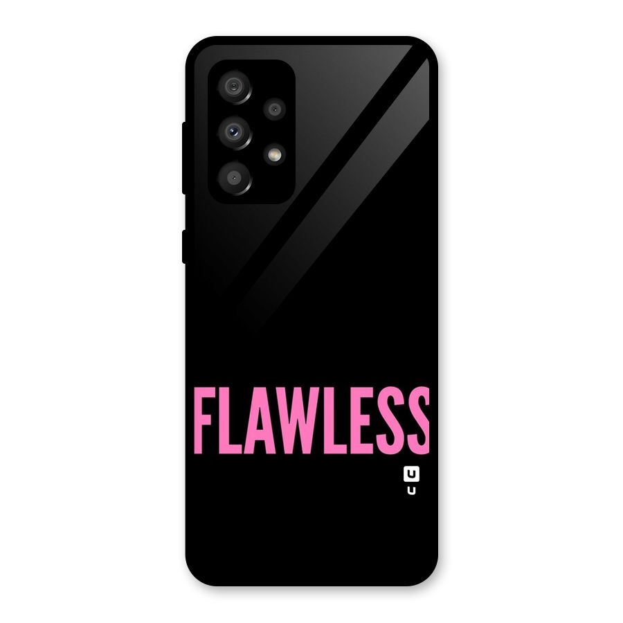 Flawless Pink Design Glass Back Case for Galaxy A32