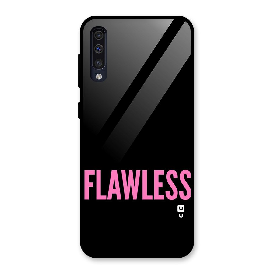 Flawless Pink Design Glass Back Case for Galaxy A50