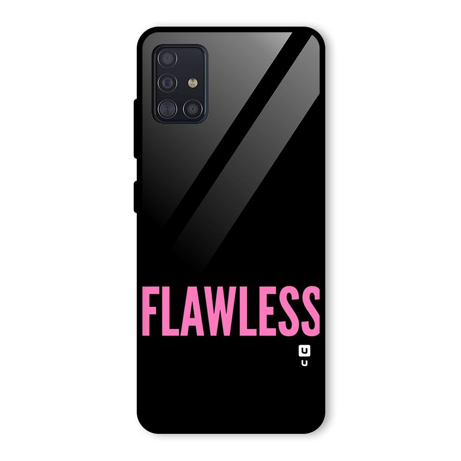 Flawless Pink Design Glass Back Case for Galaxy A51