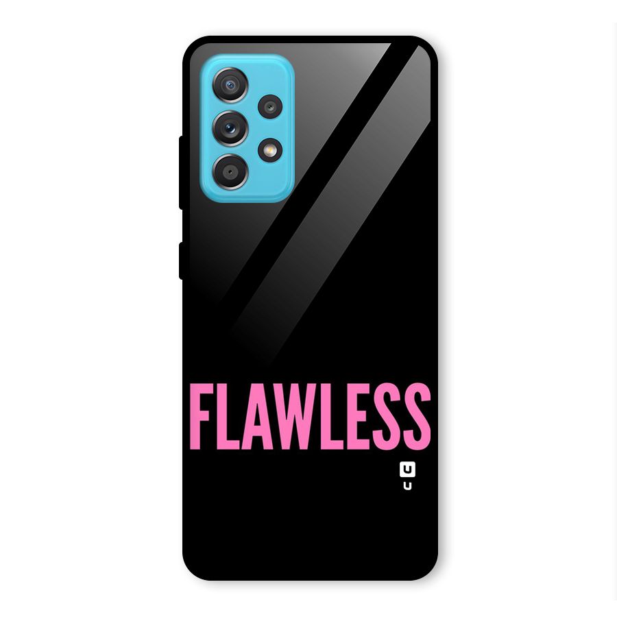 Flawless Pink Design Glass Back Case for Galaxy A52s 5G