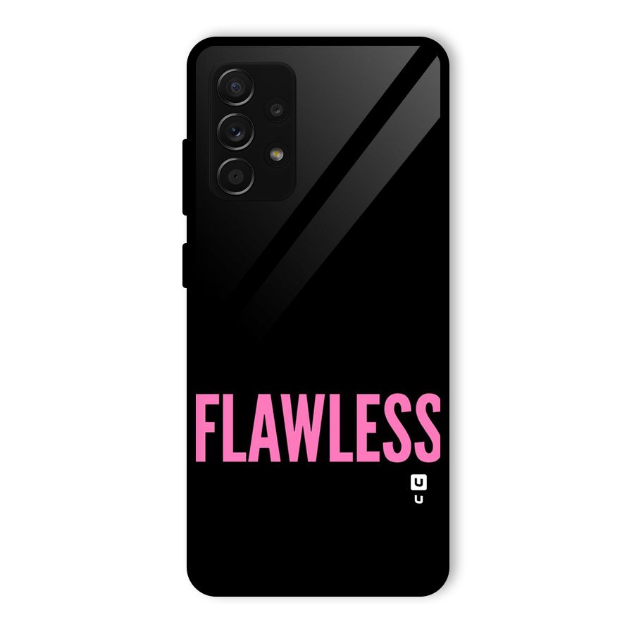 Flawless Pink Design Glass Back Case for Galaxy A53 5G