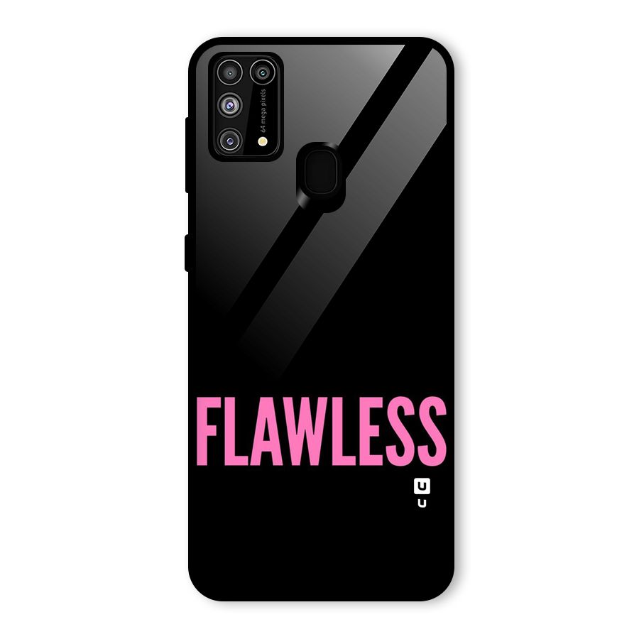 Flawless Pink Design Glass Back Case for Galaxy F41