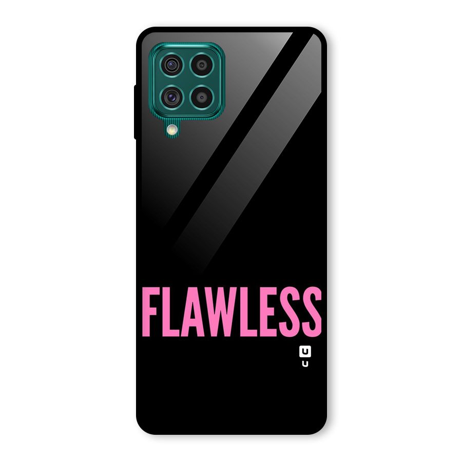 Flawless Pink Design Glass Back Case for Galaxy F62