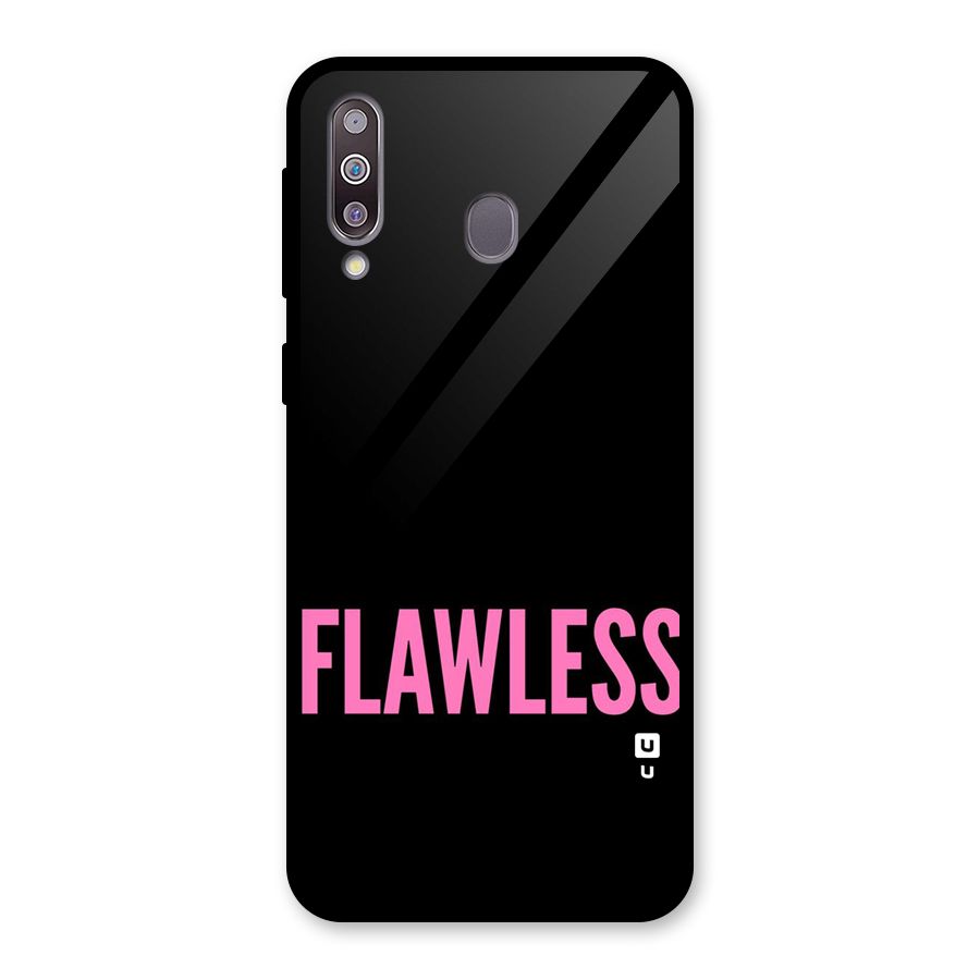 Flawless Pink Design Glass Back Case for Galaxy M30