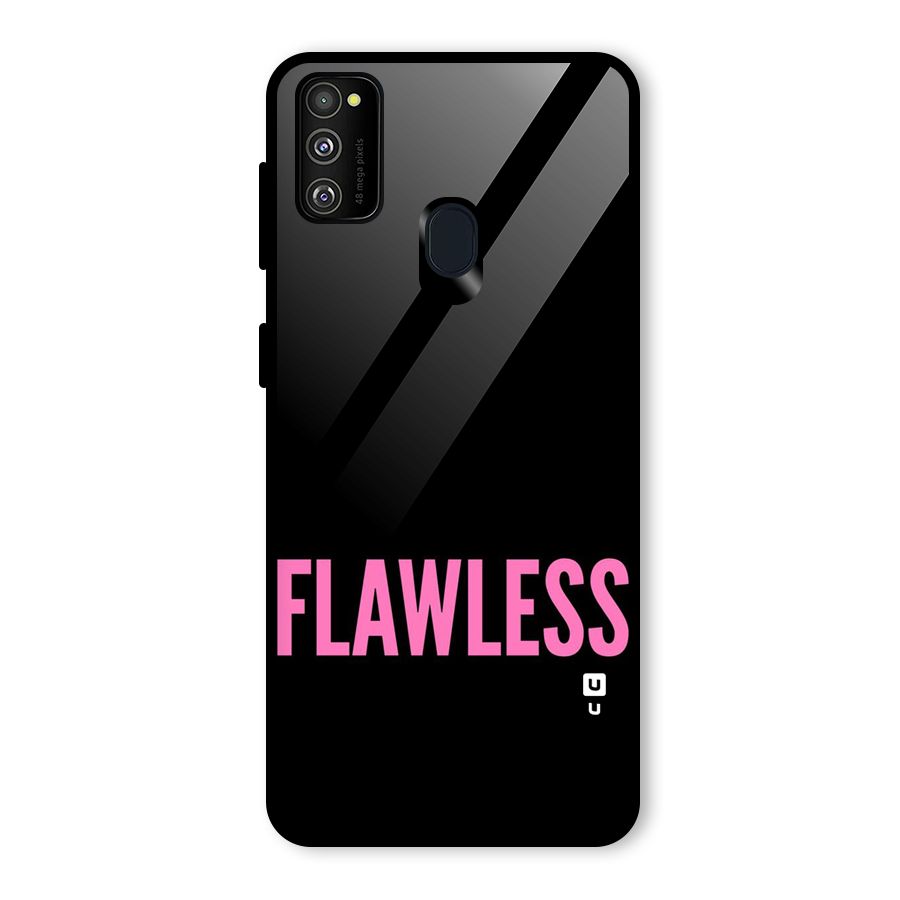 Flawless Pink Design Glass Back Case for Galaxy M30s