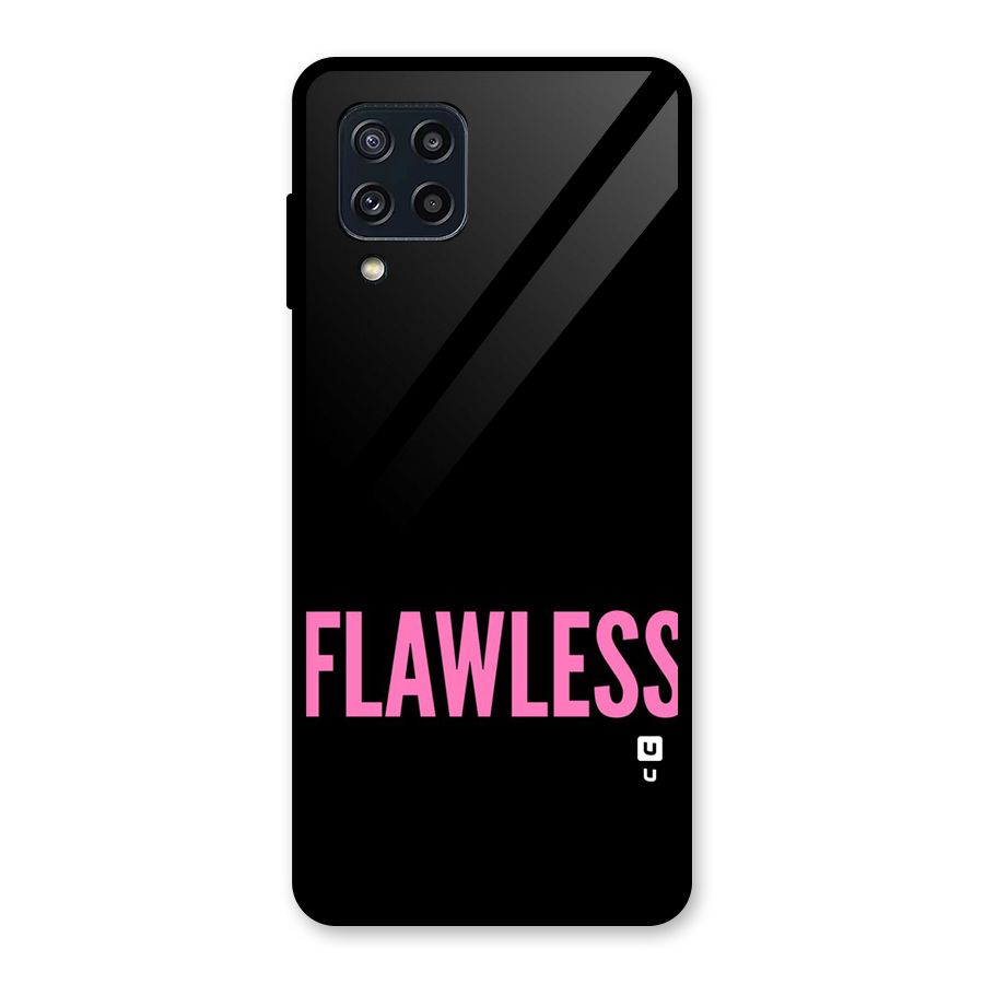 Flawless Pink Design Glass Back Case for Galaxy M32