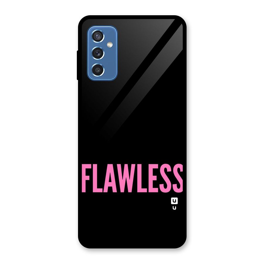 Flawless Pink Design Glass Back Case for Galaxy M52 5G