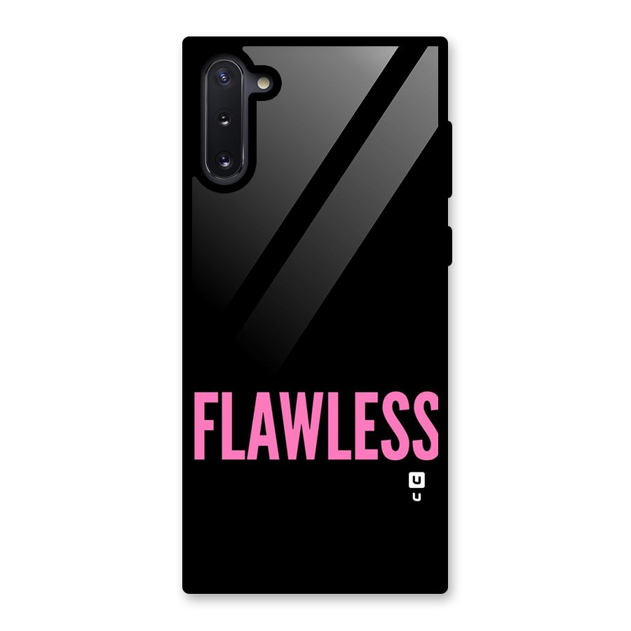 Flawless Pink Design Glass Back Case for Galaxy Note 10