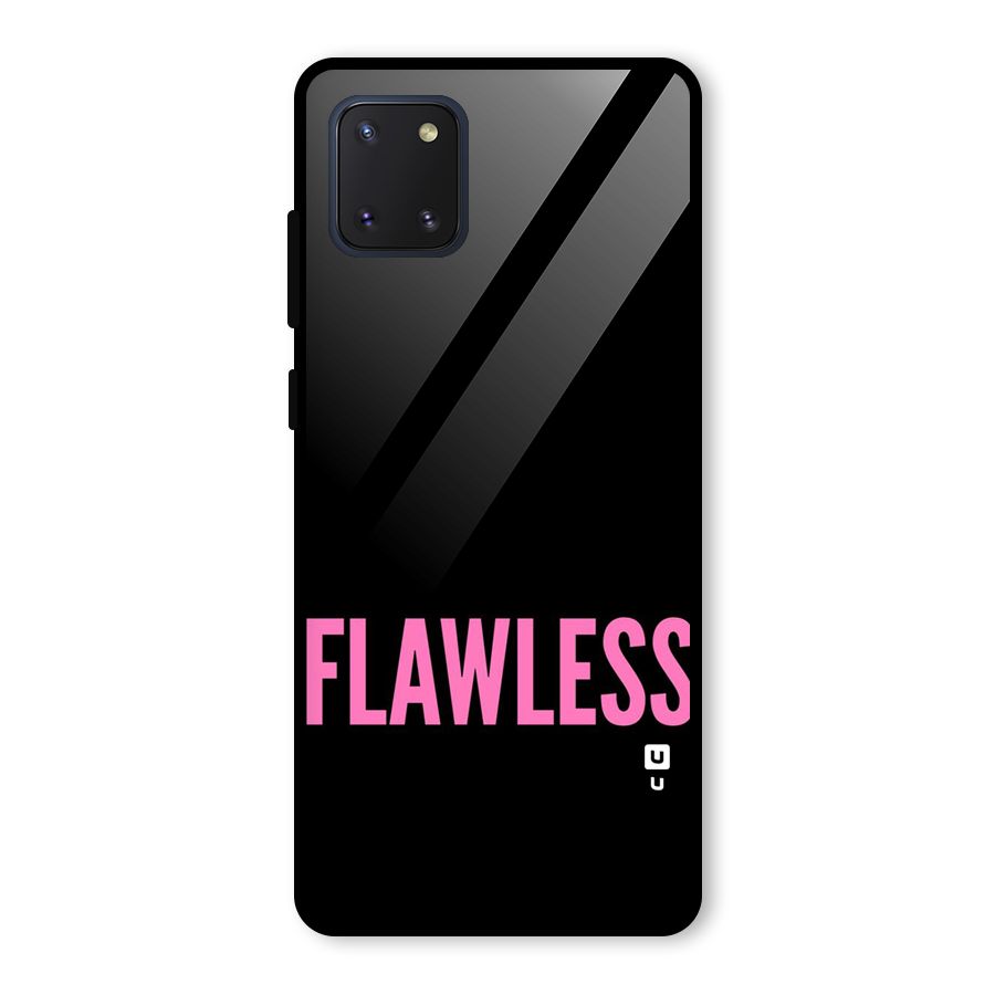 Flawless Pink Design Glass Back Case for Galaxy Note 10 Lite