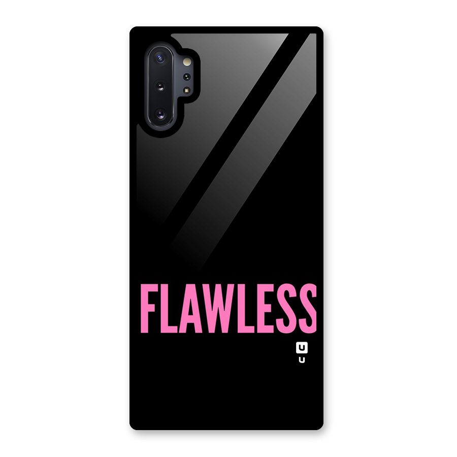 Flawless Pink Design Glass Back Case for Galaxy Note 10 Plus