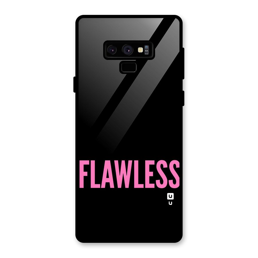 Flawless Pink Design Glass Back Case for Galaxy Note 9