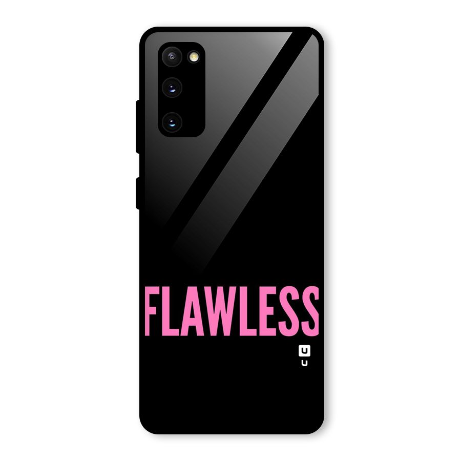 Flawless Pink Design Glass Back Case for Galaxy S20 FE 5G