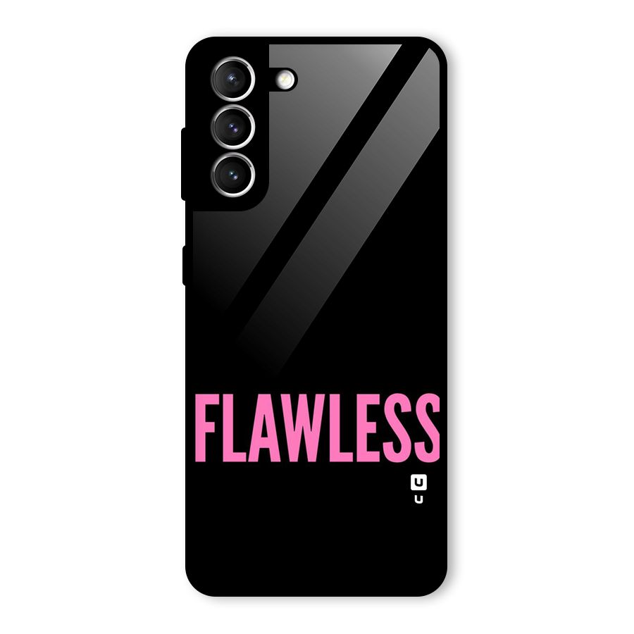 Flawless Pink Design Glass Back Case for Galaxy S21 5G