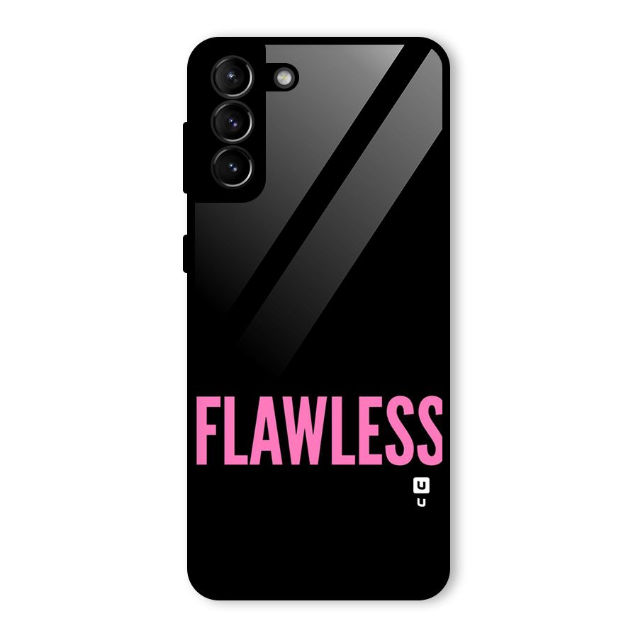Flawless Pink Design Glass Back Case for Galaxy S21 Plus